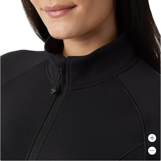 32 Degrees Womens Jacket Black Full-Zip Pockets Stretch Active Workout Gym Soft Item image 4