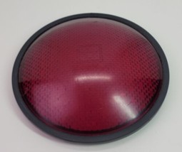 VTG Red Plastic Lens Cover Bird Wings Logo 8.5&quot; Railroad Vehicle Traffic Light - £15.41 GBP