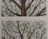 23.75&quot; X 44&quot; Panel Magic Trees Trunk Landscape Leaf Cotton Fabric Panel ... - $7.88