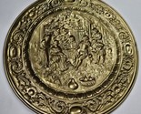 Vintage Peerage Brass Embossed Wall Hanging Plates Family Dining Made In... - $39.99