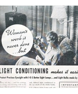 1937 General Electric Mazda Lamps Advertisement Vintage Lighting DWQQ5 - $19.99