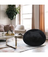 Minky Velvet 4ft Black Bean Bag Chair for Kids &amp; Adults - $2,572.64 MXN