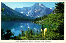 Lake Josephine in Glacier National Park Montana Postcard - £17.86 GBP