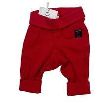 Polarn O. Pyret Red Knit Pull On Pants Cotton Newborn New - $18.30