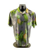 Tommy Bahama Shirt Mens Hawaiian Pineapple Button Down Short Sleeve 100%... - $60.33