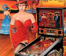 Riverboat Gambler Pinball FLYER Original 1990  Casino Boat Unused Vintag... - $22.50