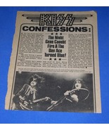 Kiss Magazine Clipping Kiss Confessions Vintage 1970&#39;s Gene Simmons - $14.99