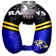 Baltimore Ravens Travel Pillow Memory Foam Neck Relaxation NFL Official Merch - $14.52