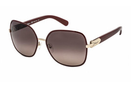 Salvatore Ferragamo SF150S 728 Light Shiny Gold/Bordeaux / Grey Red Gradient ... - £65.45 GBP