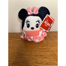 Aoger Minnie Mouse Disney round plush 5 in new with tags - £9.00 GBP