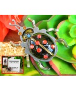 Ladybug Beetle Insect Brooch Pin Seeka Israeli Artist Industrial Laser - £39.03 GBP