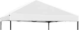 8X8 Canopy Replacement Top Outdoor Tent Only Silver Coated Cover, Silver... - $33.99