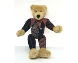 1985 LOG CABIN BEARS Linda S Stafford JOINTED JESTER 11&quot; TEDDY BEAR Vintage - $49.99