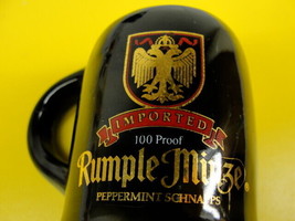 Rumple Minze Shot Glass Peppermint Schnapps Imported Stoneware Man Cave Bar - $14.84
