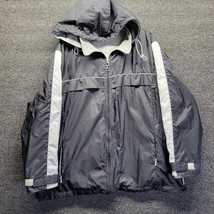 Women&#39;s Black Weather Tamer Jacket Sz 1X Full Zip Reversible - Stain inside - £13.22 GBP