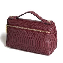 High Quality Snake Pattern Clutch Make Up Bags for Women Fashion Trendy Travel B - £29.93 GBP