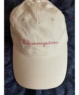 Champion Womens Hat Cap White Pink Casual Adjustable Lightweight Outdoors - $332.04 MXN
