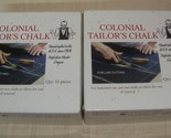 Colonial Tailor&#39;s Chalk Tailor&#39;s Crayon 2 Boxes of 32 each TOTAL 64 Whit... - £15.56 GBP