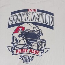Brock Nation LVlll Perry Made Men's White Short Sleeve Graphic T-Shirt Chest 46" image 10