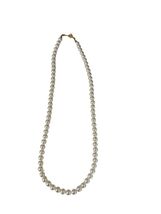 Vintage 17 Inch Faux Pearl Beaded Necklace Classic Single Strand - $12.60