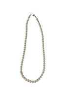 Vintage 17 Inch Faux Pearl Beaded Necklace Classic Single Strand - $12.60