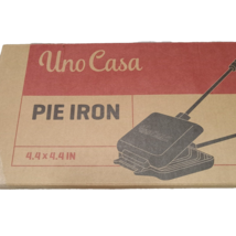 Uno Casa Pie iron Cast Iron Pre-Seasoned 2 Piece Durable Camping Party Family - $18.66