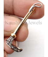 Victorian 0.32ct Rose Cut Diamond Riding Crop Brooch Vintage Shop Early ... - £375.20 GBP