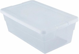 Sterilite Storage Box 13.5 X 8.3 X 4.8, 6 Qt. Clear - Pack Of 2 - £24.67 GBP