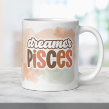 Pisces Zodiac Boho Coffee Mug Ceramic Constellation Astrology Birthday Gift - $18.50
