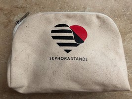 Sephora Stands Heart Makeup Bag Nomi Network Hand Crafted Reclaimed Materials  - £11.85 GBP