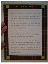 Elvis Costello Vintage Press Kit Spike - $26.99