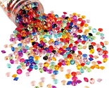 Clear Wedding Table Scatter Confetti Crystals Acrylic Diamonds Rhineston... - £15.82 GBP