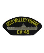 USS Valley Forge CV-45 Patch - Gold and Silver on Black Background - Vet... - £10.38 GBP