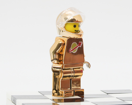 Custom minifigure spaceman astronaut Metallic Gold space series GO1139  image 9