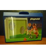* * Playmobil - 4701 football players case - opened in excellent conditi... - $19.39