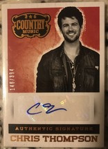 Country Music 2014 PANINI Chris Thompson auto card - £7.81 GBP