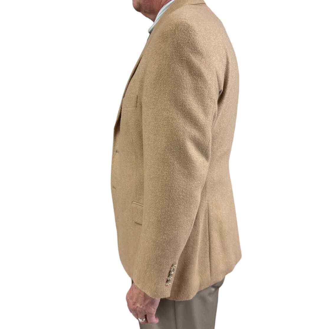 VTG CLAIBORNE Mens 100% Camel Hair Sport Coat Blazer 44R Item image 2