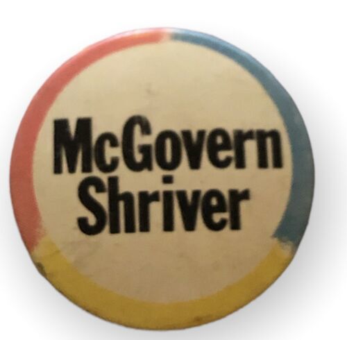 Mcgovern Shriver Vintage Multi-Color Pin Pinback Button - $4.87