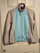 The North Face Vintage Womens Fleece Jacket Coat Size L Blue Gray Color ... - £19.05 GBP