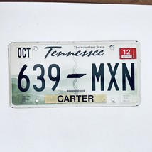 2012 United States Tennessee Carter County Passenger License Plate 639 MXN - £14.81 GBP