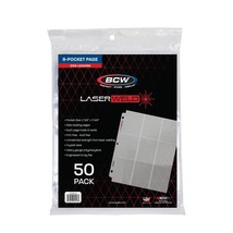 3 packs of 50 (150) BCW LaserWeld Standard Card Sized 9-pocket Binder Pages - $38.21
