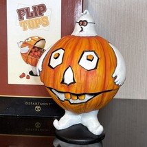 Vtg Dept 56 Flip Tops Candy Dish Ghost Pumpkin Scary Monster Halloween D... - $714.22 MXN