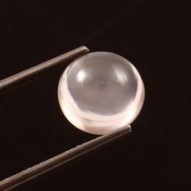 Natural Rose Quartz Round Shape Loose Cabochon For Jewelry Making 9x9mm - $313.10 MXN