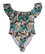 Cabana Del Sol Women&#39;s Tropical Floral Off The Shoulder One Piece Swim S... - £7.75 GBP