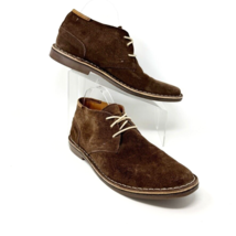 Kenneth Cole Reaction Mens Brown Suede Leather Lace up Chakka, Size 11 - $31.63