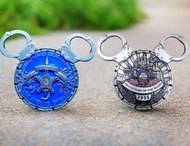 Disneyland Mickey Ears Blue Disney Challenge Coin U.S. Secret Service Office - £13.50 GBP