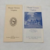 Mount Vernon Ladies Association Of The Union Informational Pamphlet - £15.76 GBP