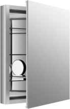 KOHLER Medicine Cabinet 24&quot;W x 30&quot;H Rectangular Anodized Aluminum w/ Fla... - £309.72 GBP