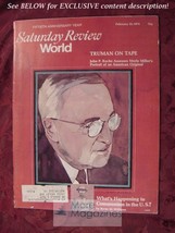 Saturday Review February 23 1974 Harry Truman Merle Miller Loren Eiseley - £6.90 GBP