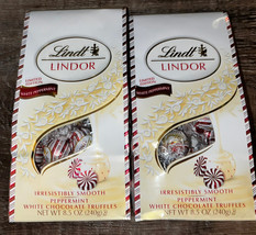 Lindt Lindor ~ 2-Bags Peppermint White Chocolate Truffles 8.5 oz ~  06/30/2024 - £20.72 GBP